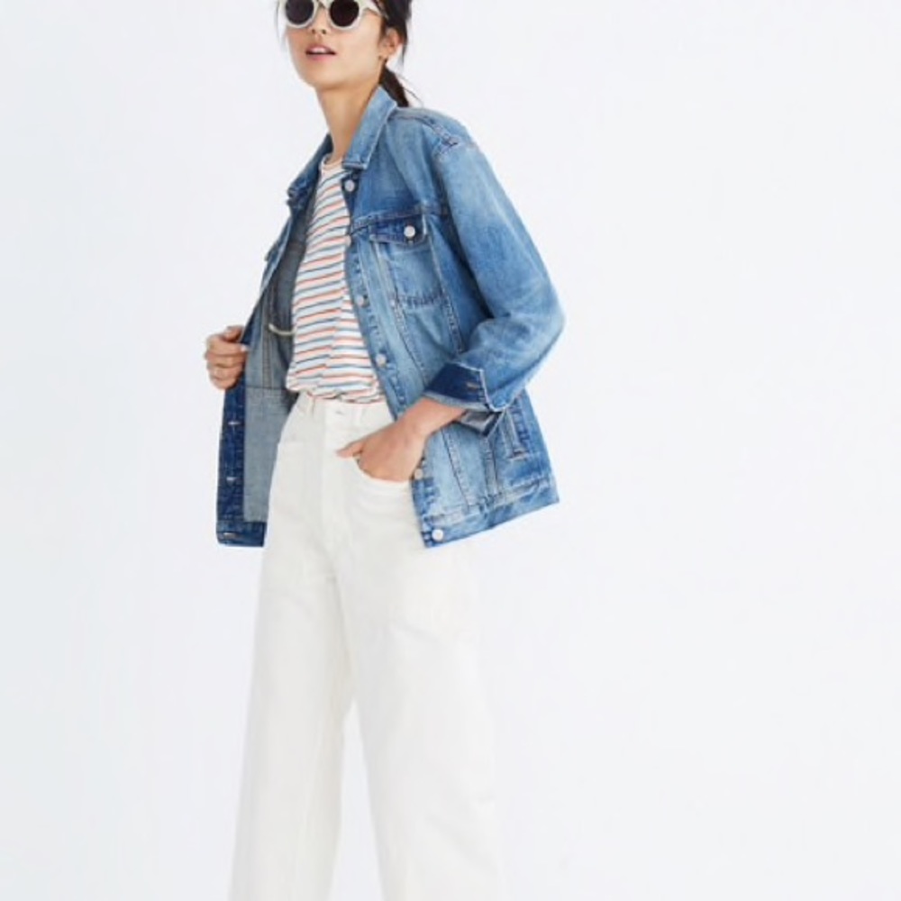 Madewell Oversized Jean Jacket XS capstone wash